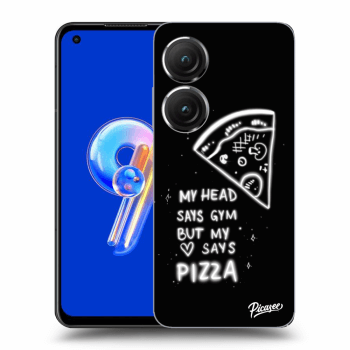 Picasee silikónový prehľadný obal pre Asus Zenfone 9 - Pizza