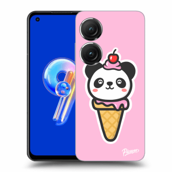Picasee silikónový prehľadný obal pre Asus Zenfone 9 - Ice Cream Panda