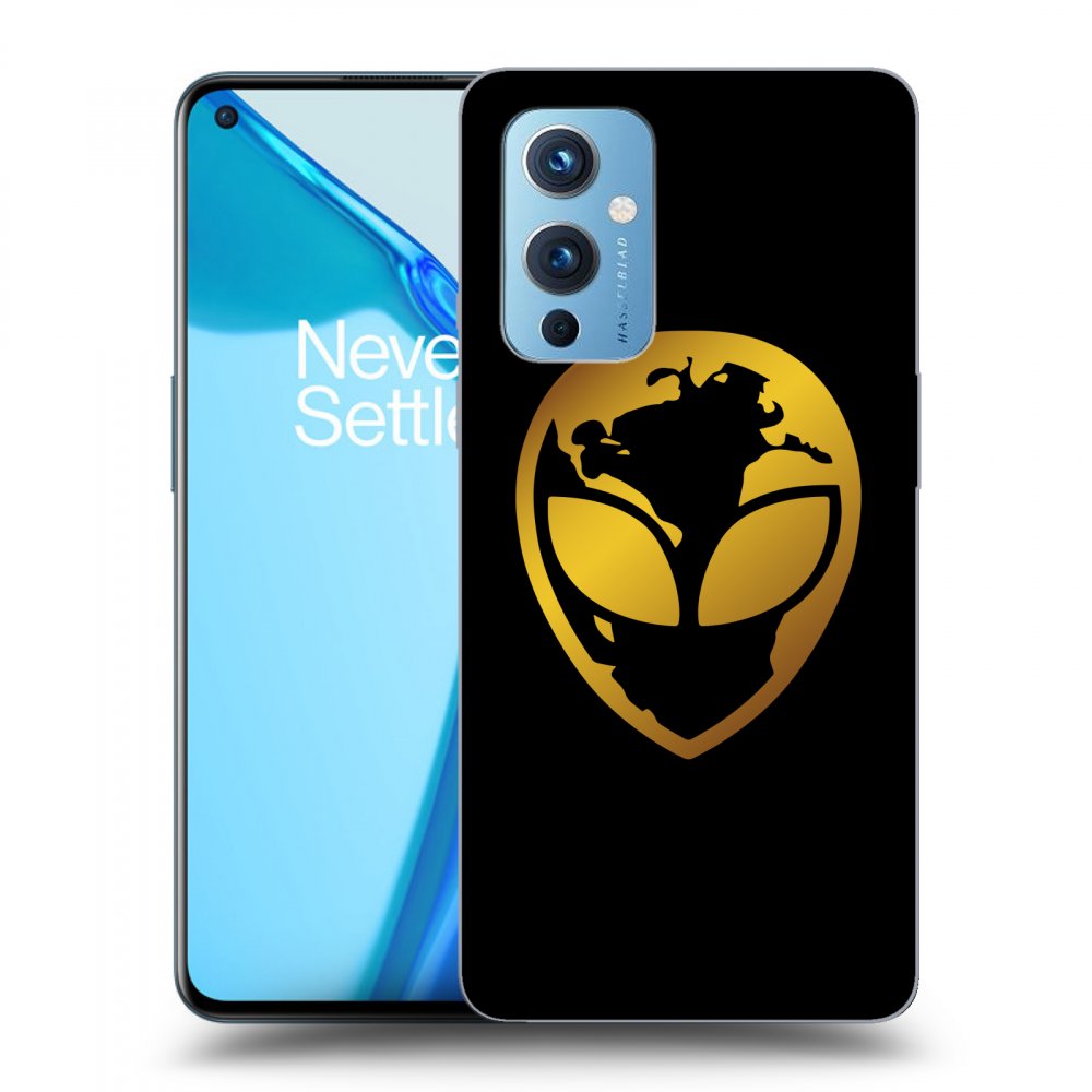 Picasee ULTIMATE CASE pro OnePlus 9 - EARTH - Gold Alien 3.0