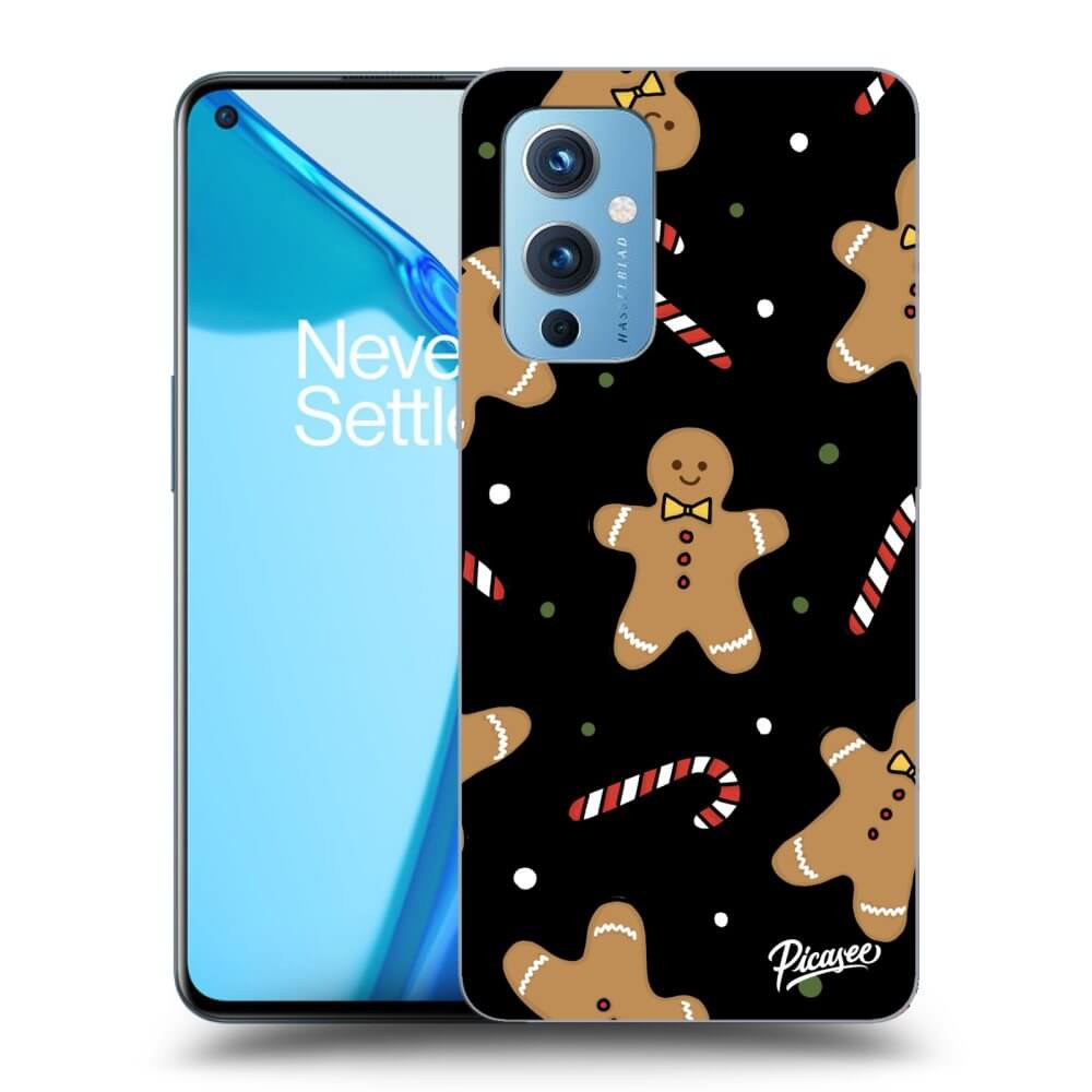 Picasee silikónový čierny obal pre OnePlus 9 - Gingerbread