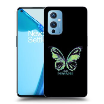 Picasee silikónový čierny obal pre OnePlus 9 - Diamanty Blue