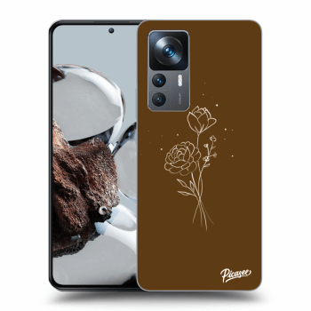 Picasee ULTIMATE CASE pro Xiaomi 12T - Brown flowers