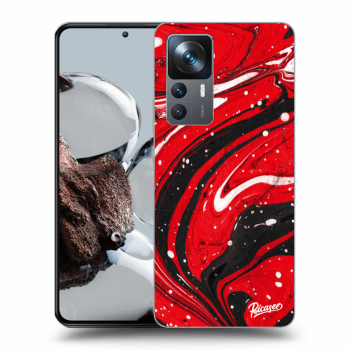 Picasee silikónový čierny obal pre Xiaomi 12T Pro - Red black