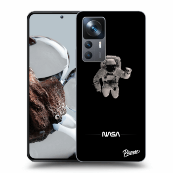 Picasee silikónový čierny obal pre Xiaomi 12T Pro - Astronaut Minimal