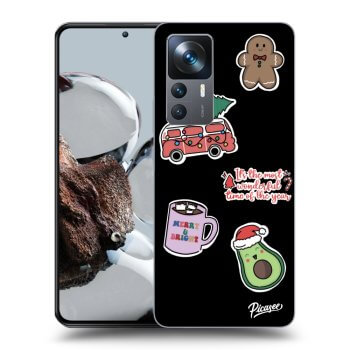 Obal pre Xiaomi 12T Pro - Christmas Stickers