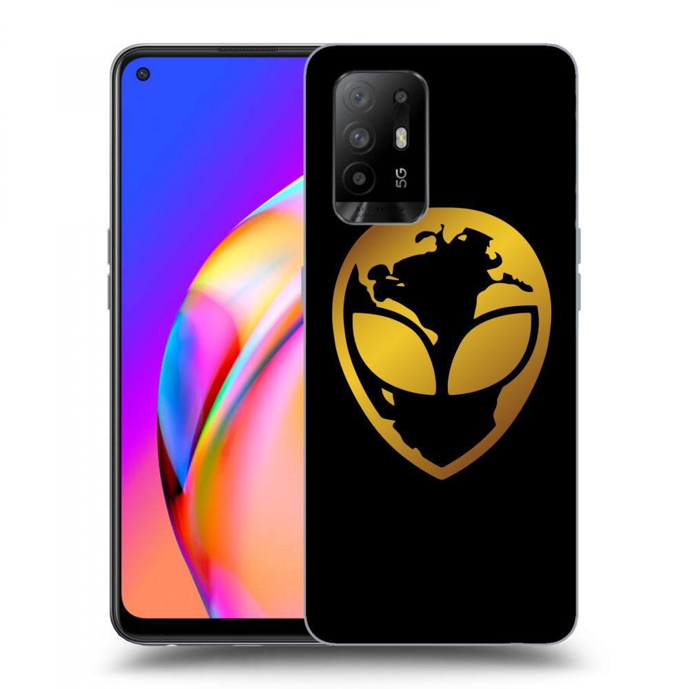 Picasee ULTIMATE CASE pro OPPO A94 5G - EARTH - Gold Alien 3.0