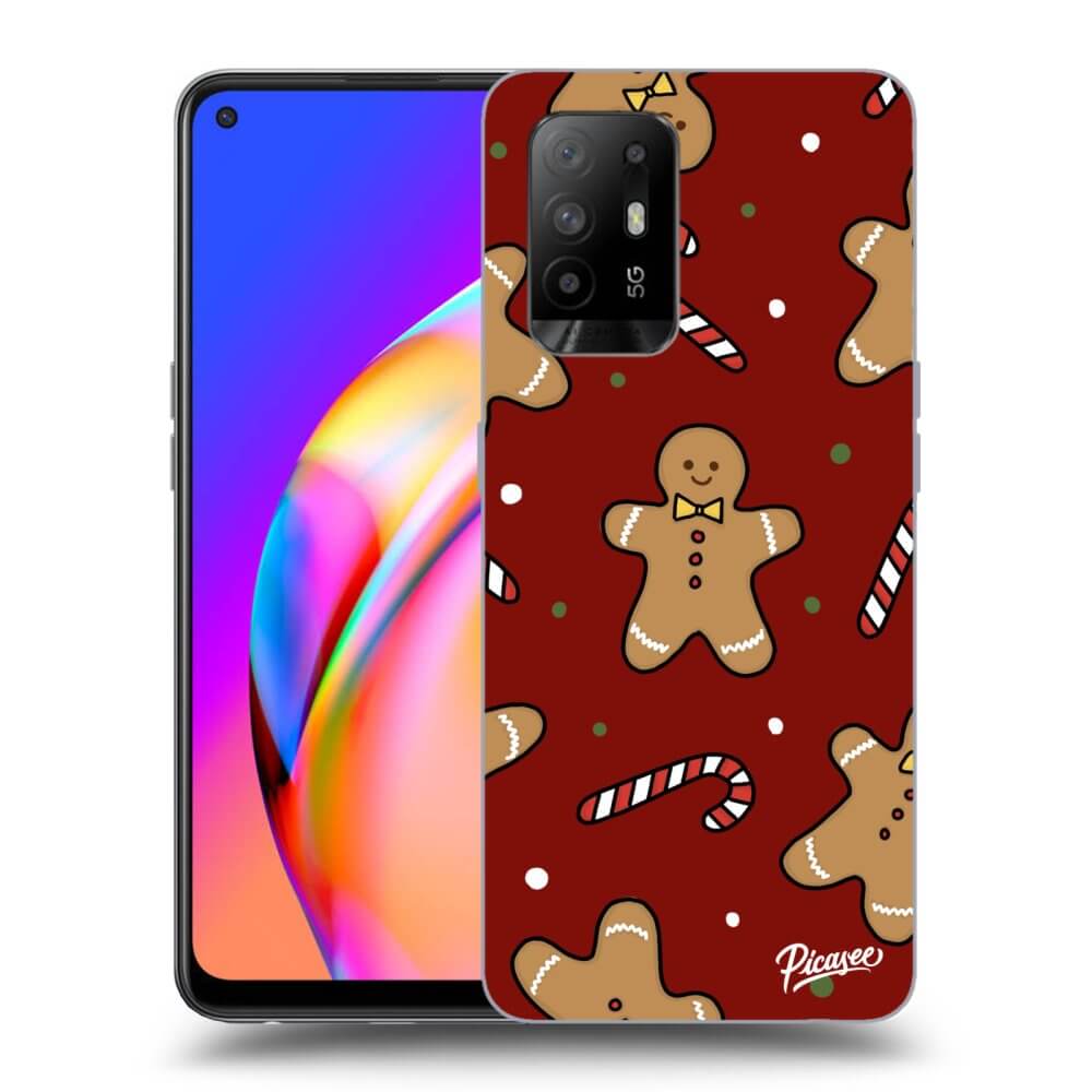 Picasee silikónový čierny obal pre OPPO A94 5G - Gingerbread 2