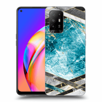 Picasee ULTIMATE CASE pro OPPO A94 5G - Blue geometry