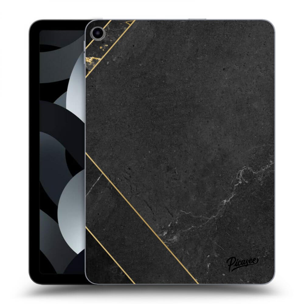 Picasee silikónový prehľadný obal pre Apple iPad 10,9" 2022 (10.generace) - Black tile