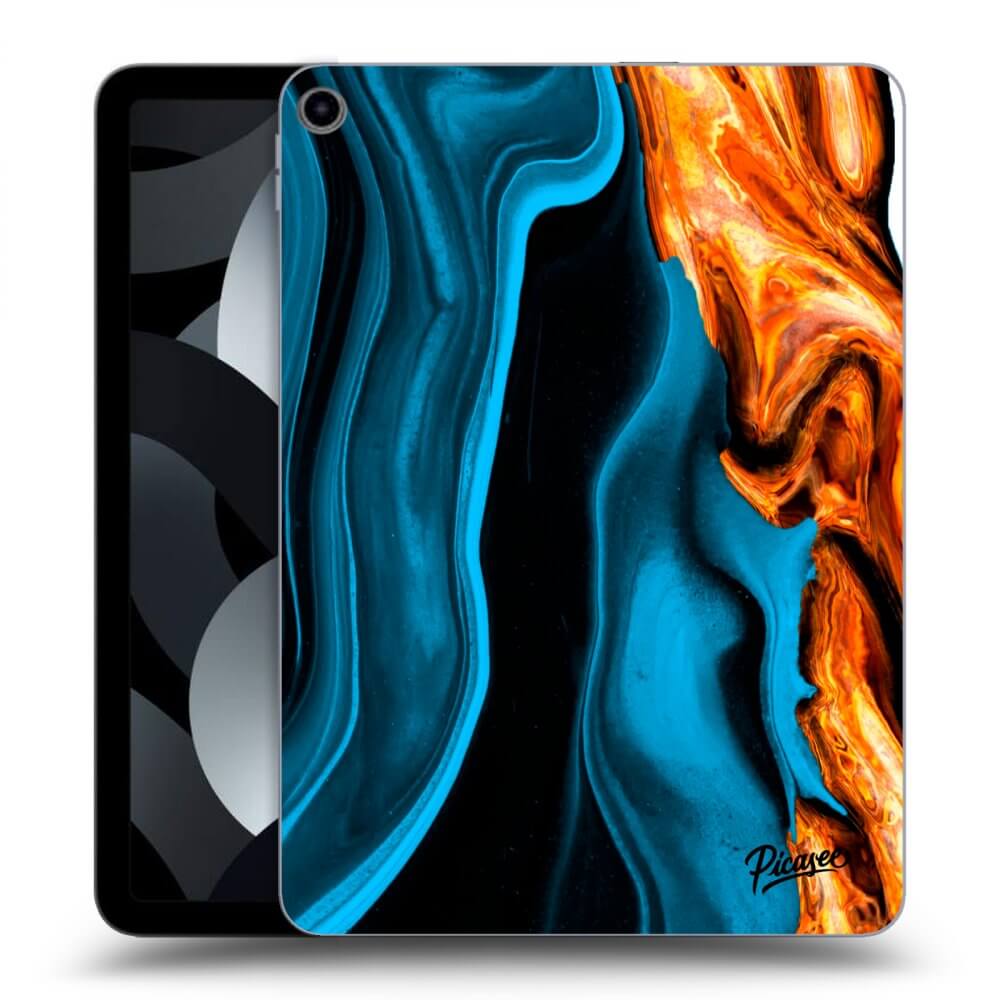 Picasee silikónový čierny obal pre Apple iPad 10,9" 2022 (10.generace) - Gold blue