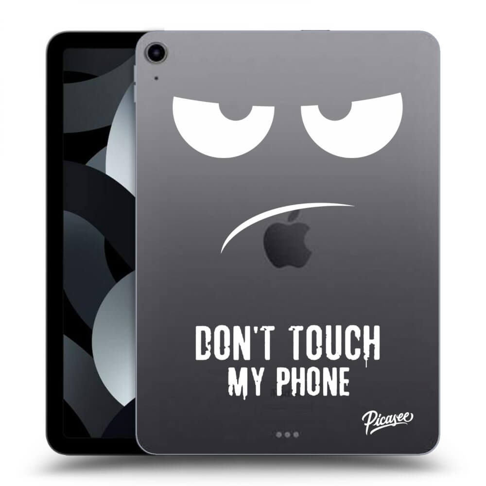 Picasee silikónový prehľadný obal pre Apple iPad 10,9" 2022 (10.generace) - Don't Touch My Phone