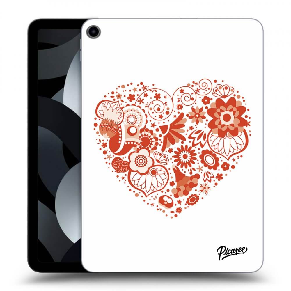 Picasee silikónový čierny obal pre Apple iPad 10,9" 2022 (10.generace) - Big heart