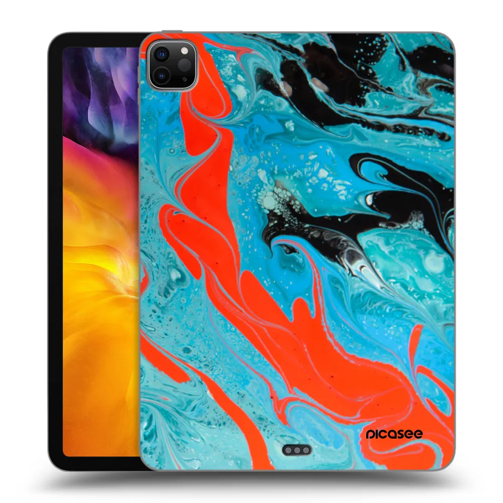 Picasee silikónový čierny obal pre Apple iPad Pro 11" 2022 M2 (4.generace) - Blue Magma