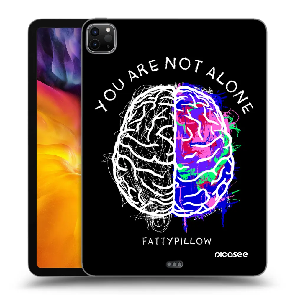 Silikónový čierny obal pre Apple iPad Pro 11" 2022 M2 (4.generace) - Brain - White