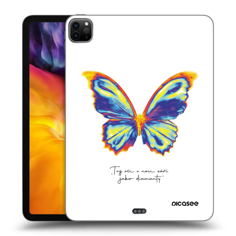 Silikónový čierny obal pre Apple iPad Pro 11" 2022 M2 (4.generace) - Diamanty White