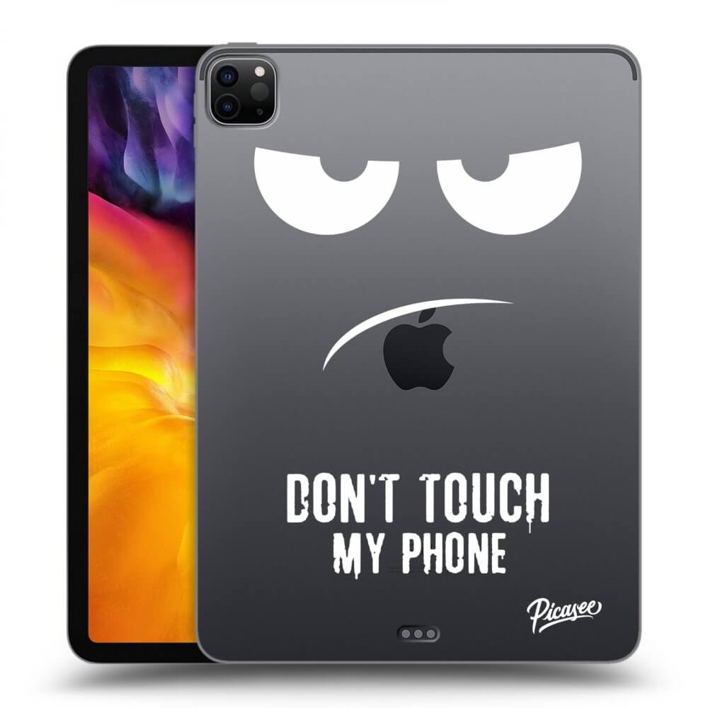 Picasee silikónový prehľadný obal pre Apple iPad Pro 11" 2022 M2 (4.generace) - Don't Touch My Phone
