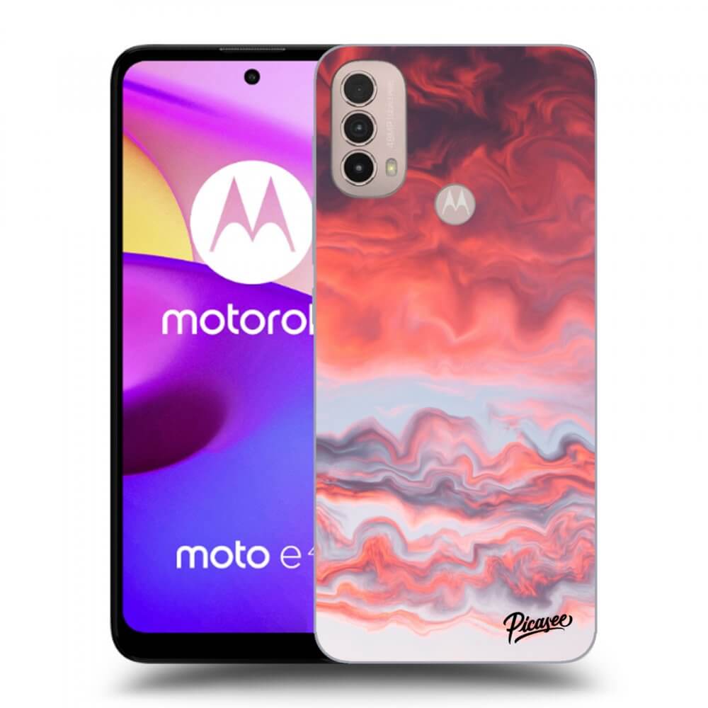 Picasee silikónový čierny obal pre Motorola Moto E40 - Sunset