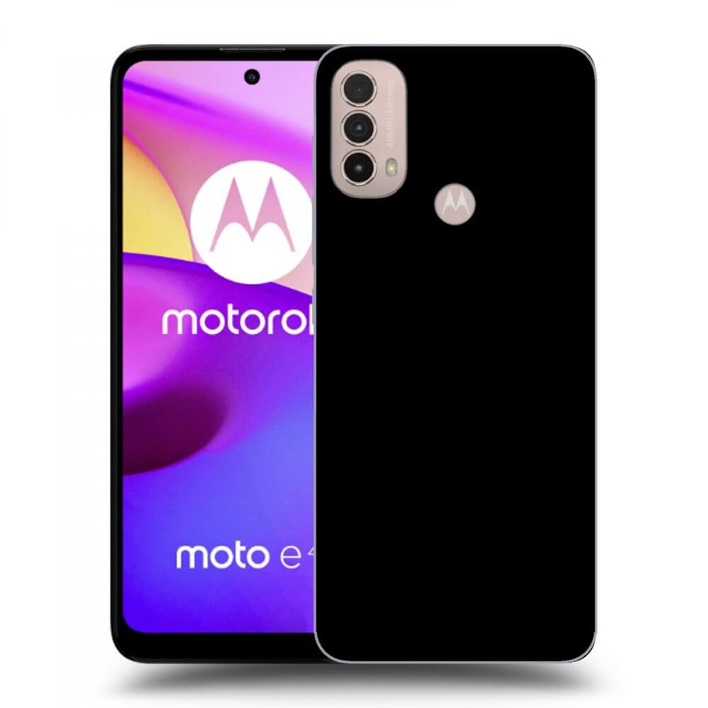 Picasee silikónový čierny obal pre Motorola Moto E40 - Separ - Black On Black 1