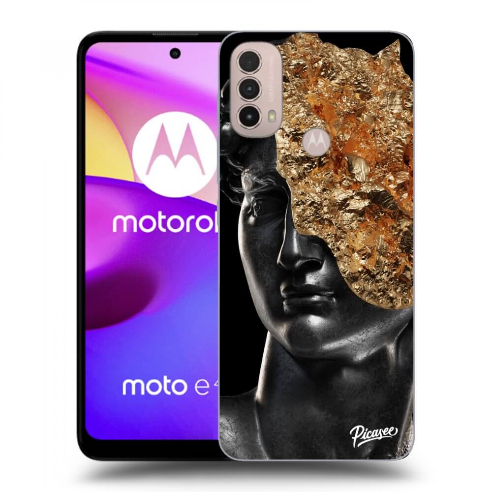 Picasee silikónový čierny obal pre Motorola Moto E40 - Holigger