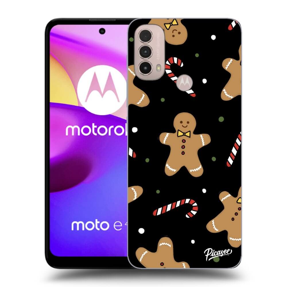 Picasee silikónový čierny obal pre Motorola Moto E40 - Gingerbread