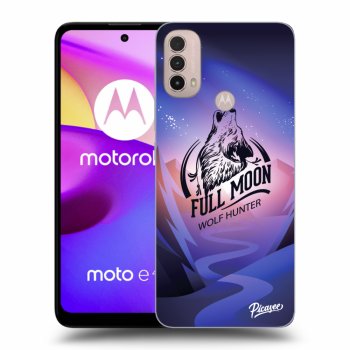 Picasee silikónový čierny obal pre Motorola Moto E40 - Wolf