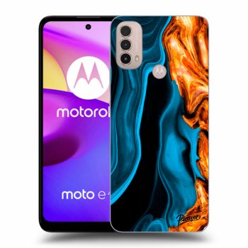 Obal pre Motorola Moto E40 - Gold blue