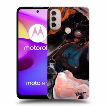 Picasee silikónový čierny obal pre Motorola Moto E40 - Cream