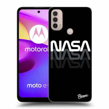 Picasee silikónový čierny obal pre Motorola Moto E40 - NASA Triple