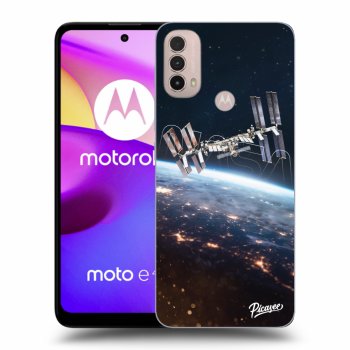 Picasee silikónový čierny obal pre Motorola Moto E40 - Station