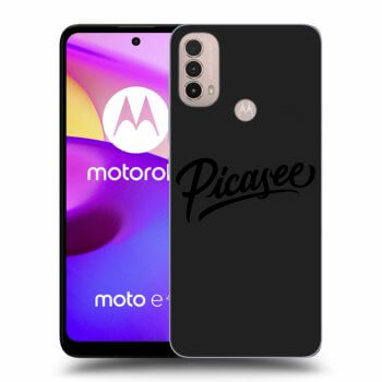 Picasee silikónový čierny obal pre Motorola Moto E40 - Picasee - black