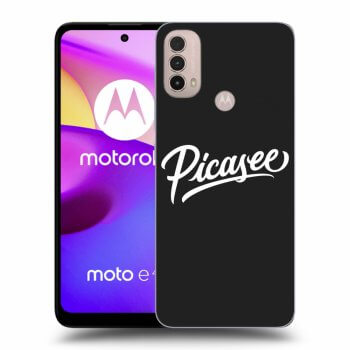 Picasee silikónový čierny obal pre Motorola Moto E40 - Picasee - White