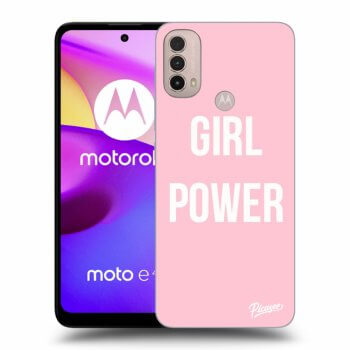 Picasee silikónový čierny obal pre Motorola Moto E40 - Girl power