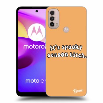 Picasee silikónový čierny obal pre Motorola Moto E40 - Spooky season