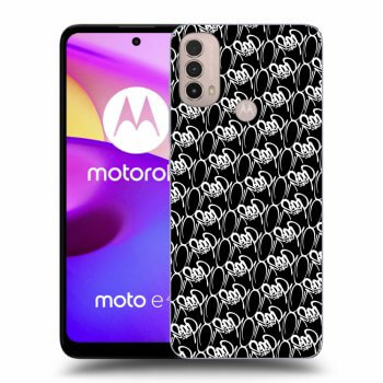 Obal pre Motorola Moto E40 - Separ - White On Black 2