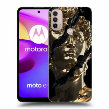 Picasee silikónový čierny obal pre Motorola Moto E40 - Golder