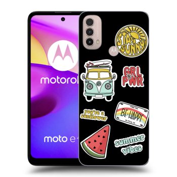 Picasee silikónový čierny obal pre Motorola Moto E40 - Summer