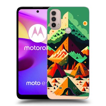 Picasee silikónový čierny obal pre Motorola Moto E40 - Alaska