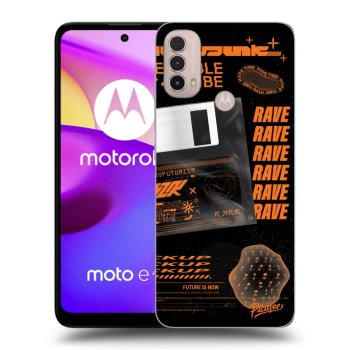 Picasee silikónový čierny obal pre Motorola Moto E40 - RAVE
