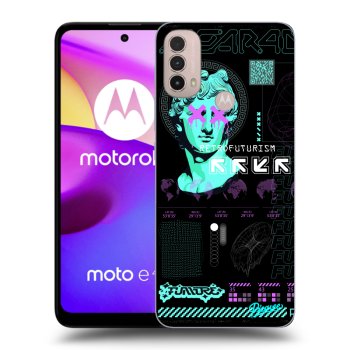 Picasee silikónový čierny obal pre Motorola Moto E40 - RETRO