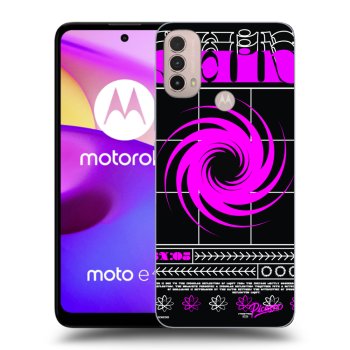 Picasee silikónový čierny obal pre Motorola Moto E40 - SHINE