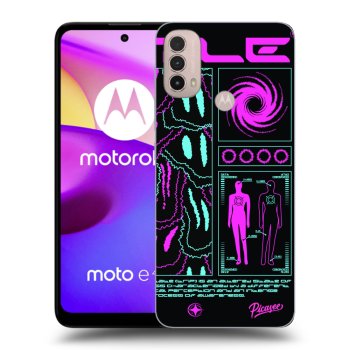 Picasee silikónový čierny obal pre Motorola Moto E40 - HYPE SMILE
