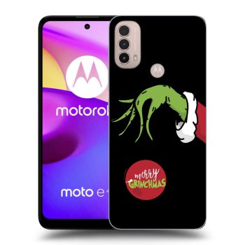 Picasee silikónový čierny obal pre Motorola Moto E40 - Grinch