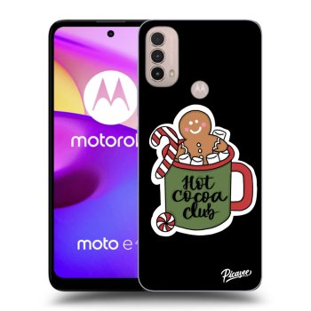 Picasee silikónový čierny obal pre Motorola Moto E40 - Hot Cocoa Club