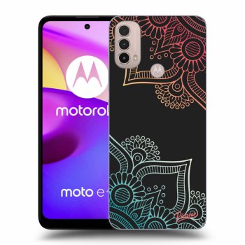 Obal pre Motorola Moto E40 - Kvetinový vzor