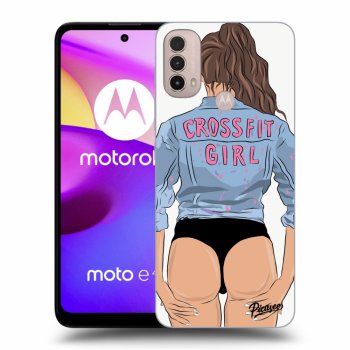 Picasee silikónový čierny obal pre Motorola Moto E40 - Crossfit girl - nickynellow