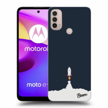 Picasee silikónový čierny obal pre Motorola Moto E40 - Astronaut 2