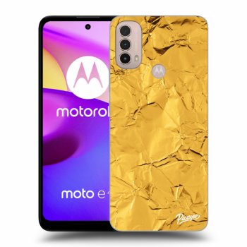 Picasee silikónový čierny obal pre Motorola Moto E40 - Gold