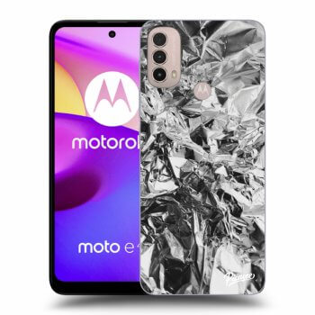 Picasee silikónový čierny obal pre Motorola Moto E40 - Chrome