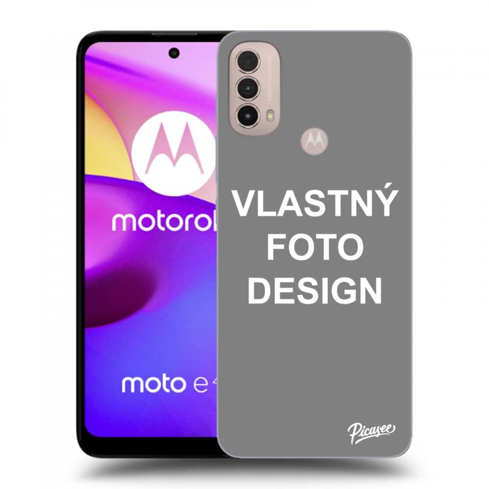 Picasee silikónový čierny obal pre Motorola Moto E40 - Vlastný fotka/motiv