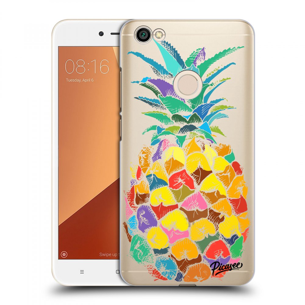 Picasee silikónový prehľadný obal pre Xiaomi Redmi Note 5A Global - Pineapple